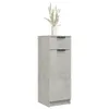 A tall, narrow cabinet with two drawers and a door, topped with a vase of dried grass. Náhľad obrázku produktu