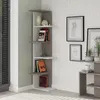 Houseland Saso Eckregal weiß/mokka Produktbild-Vorschau 1
