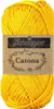 A ball of yellow yarn with a brown paper label. Produktbild-Vorschau