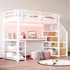 Lit superposé Merax, lit mezzanine 90 × 200 cm avec Voir les images du produit 2