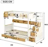 Etagenbett 90x200cm Kinderbett (Ohne Matratze) mit Treppe Produktbild-Vorschau 10