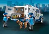 Playmobil figures and a dog with a money transport truck, loading gold bars. Produktbild-Vorschau