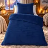 Bettwäsche Winter Flausch Cashmere Touch Uni Wende warm 2 Produktbild-Vorschau 1