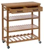 Beistelltisch großes modell 2 schubladen "linha" bambus - 5 Produktbild-Vorschau 3