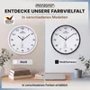 MONZANA Funkwanduhr Geräuscharm Schwarz Weiß 31cm Groß Produktbild-Vorschau 7