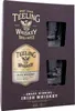 A gift set of Teeling Small Batch Irish Whiskey with two tumblers, presented in a dark purple box. Produktbild-Vorschau