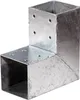 Pfostenecke 20x20cm für 7x7cm einfach verzinkt Produktbild-Vorschau 1