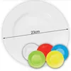 Talerz kempingowy SUMMER - melamina - 23cm płaski - biały Podgląd zdjęcia produktu 3