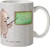Mr. & Mrs. Panda Kaffeetasse Sachkundelehrer Herz - Grau Produktbild-Vorschau 1