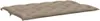 vidaXL Polštář na zahradní lavici Taupe 150x(50+50)x7 cm Náhled obrázku produktu 5