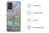 A phone case with a painting of a tree on it, next to a list of its features. Produktbild-Vorschau