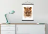 MuchoWow® Textilposter Leopard - Kopf - Weiß 60x90 cm mit Produktbild-Vorschau 3