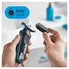 Braun 51-B1000s, Folienschaber, Schwarz, Blau, Schwarz, Produktbild-Vorschau 3
