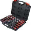 A set of screwdrivers in a black plastic case. Produktbild-Vorschau