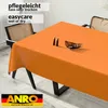 Tischdecke Textil-Optik UNI Orange 180x100cm Schnittkante Produktbild-Vorschau 4