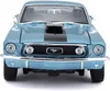 Maisto 31167B Ford Mustang GT Cobra Jet Fastback 1968 blu Anteprima dell’immagine prodotto 13