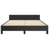 vidaXL Bettgestell mit Kopfteil Schwarz 140x190 cm Produktbild-Vorschau 13
