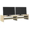 vidaXL Stojan na monitor Sonoma dub 100x27x20 cm materiál Náhled obrázku produktu 3