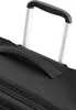 A close-up view of the handle and zipper of a black Samsonite suitcase. Produktbild-Vorschau
