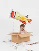 Fóliový balón lietadlo 91x39cm žltá / červená Náhľad obrázku produktu 6