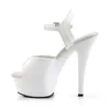 KISS-209 Damen Sandale von Pleaser, Weiß  , EU 36, US 6 Produktbild-Vorschau 3
