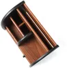 A wooden desk organizer with multiple compartments and a small drawer, shown against a white background. Podgląd zdjęcia produktu