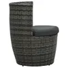 vidaXL Ensemble Bistro 3 pièces avec coussins Poly Rattan Voir les images du produit 10