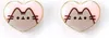 Carat Shop, The Pusheen Stud Ohrringe Pink and Gold Heart Produktbild-Vorschau 6