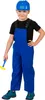 Latzhose blau für Kinder Bauarbeiter Mechaniker Klempner, Produktbild-Vorschau 1