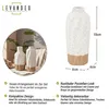 2er Set Vasen H15cm Creme Braun Porzellan Blumenvase Produktbild-Vorschau 2