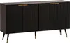 FineBuy Sideboard 150x81x39 cm Anrichte Schwarz mit Produktbild-Vorschau 6