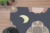MuchoWow® Mauspad Mousepad Eule - Muster - Mond 30x30 cm - Produktbild-Vorschau 2