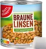 Gut & Günstig Linsen mit Suppengrün (800g Dose) + usy Block Produktbild-Vorschau 1