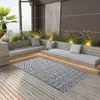vidaXL Outdoor-Teppich ARAKIL Weiß und Schwarz 80x150 cm PP Produktbild-Vorschau 2