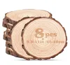 8 Stück Holzscheiben 25-28 cm Durchmesser, Runde Produktbild-Vorschau 1