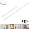 2 Pack weiß Frühling Spannung Vorhangstange einstellbar Produktbild-Vorschau 1