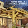 Outsunny Pergola jardin exterieur 3 x 4 m, pergola en bois, Voir les images du produit 7