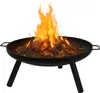 BURI Feuerschale 59cm rund aus Metall | Feuerstelle mit 2 Produktbild-Vorschau 2