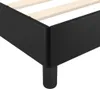 Rama Łóżka Z Zagłówkiem, Czarna, 90X200Cm, Obite Sztuczną Podgląd zdjęcia produktu 6