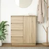 vidaXL Credenza con cassetti in rovere Sonoma 71x35x84 cm Anteprima dell’immagine prodotto 3