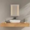 EMKE Badspiegel mit LED Beleuschtung Kaltweißes und warmes Produktbild-Vorschau 1