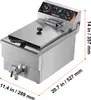 VEVOR kommerzielle Fritteuse, 1500 W elektrische Fritteuse Produktbild-Vorschau 8