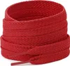 Breite flache Sneaker Schnürsenkel - 10mm - Rot - 120 cm