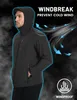 Herren Softshelljacke Wasserdicht Gefüttert Mit Fleece Produktbild-Vorschau 3