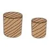 Teakové zátky 10 mm 100 ks , 1 kus Náhled obrázku produktu 3