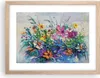 Gerahmtes Poster - Rahmen in heller Eiche - Blumen die Produktbild-Vorschau 1