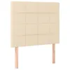 Boxspringbett mit Matratze Creme 90x200 cm Stoff Produktbild-Vorschau 4