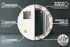 Ø70cm Spiegel - Glasrahmen mit Aufdruck - Wandspiegel Produktbild-Vorschau 7