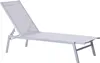 BELIANI Chaise longue de jardin grise et argentée avec Voir les images du produit 1