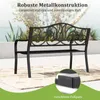 Ławka ogrodowa COSTWAY metalowa ławka dla 2 osób, ławka Podgląd zdjęcia produktu 6